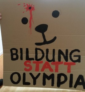 Protest 2014: Naturfreunde Berlin gegen Olympia