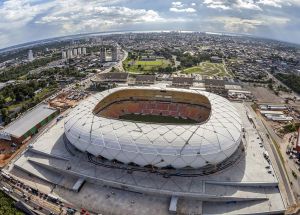 Ob das Fifa-Stadion in Manaus mitten im Amazonas ein Segen für die dortige Stadtentwicklung ist? Entworfen hat es das Hamburger Architekturbüro gmp.