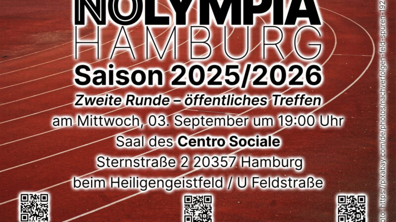 03092025 – Offenes Treffen von NOlympia Hamburg!