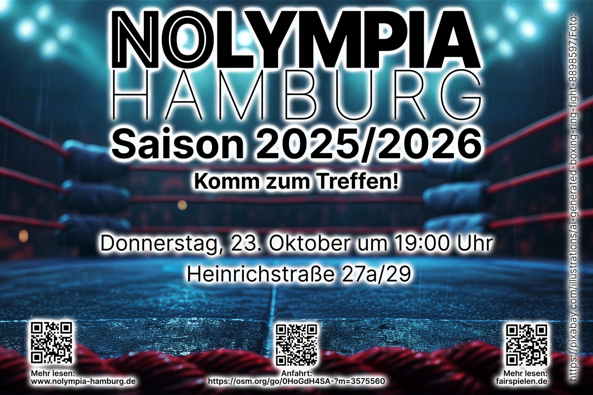 Offenes NOlympia-Hamburg: 23. Oktober. 19 Uhr