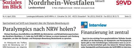 Paralympics in NRW? SoVD diskutiert und informiert