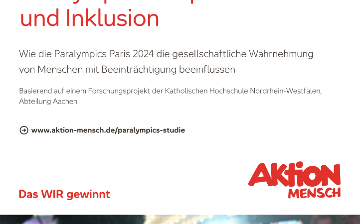 Paralympische Spiele und Inklusion – Aktion Mensch und die Katholische Hochschule NRW, Abt. Aachen.