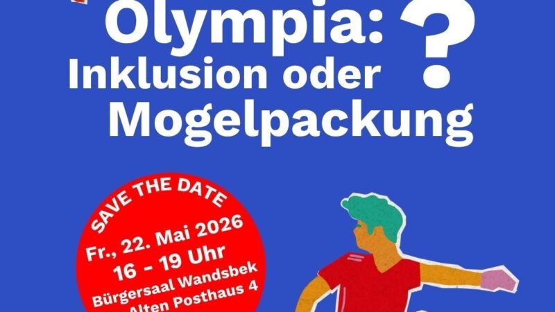 Veranstaltung: N:Olympia: Inklusion oder Mogelpackung? Save the Date – 22. Mai 2026