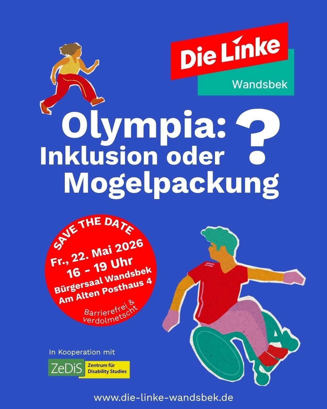 Veranstaltung: N:Olympia: Inklusion oder Mogelpackung? Save the Date – 22. Mai 2026