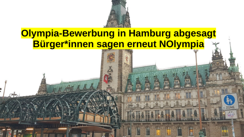 NOlympia-Hamburg: „Zu Sachlichkeit und demokratischem Verhalten zurückfinden und Breitensport stärken“